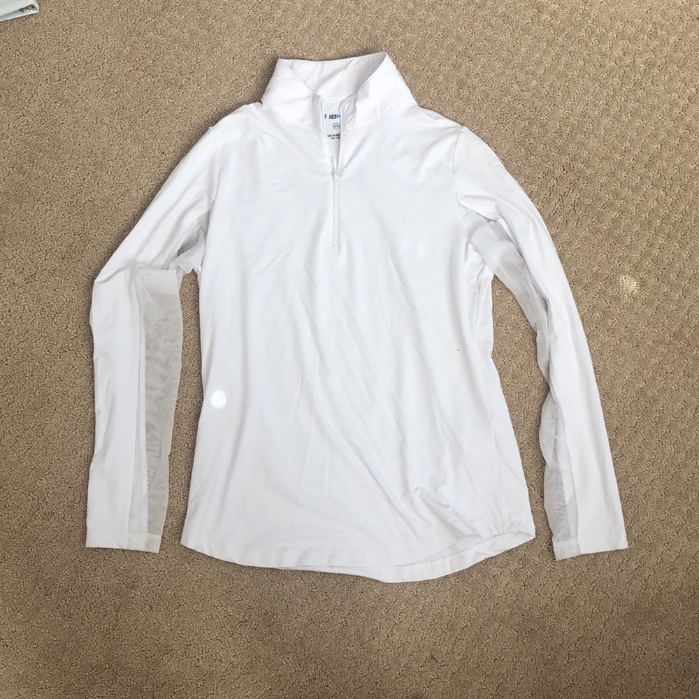 IbKul Long Sleeve White Top